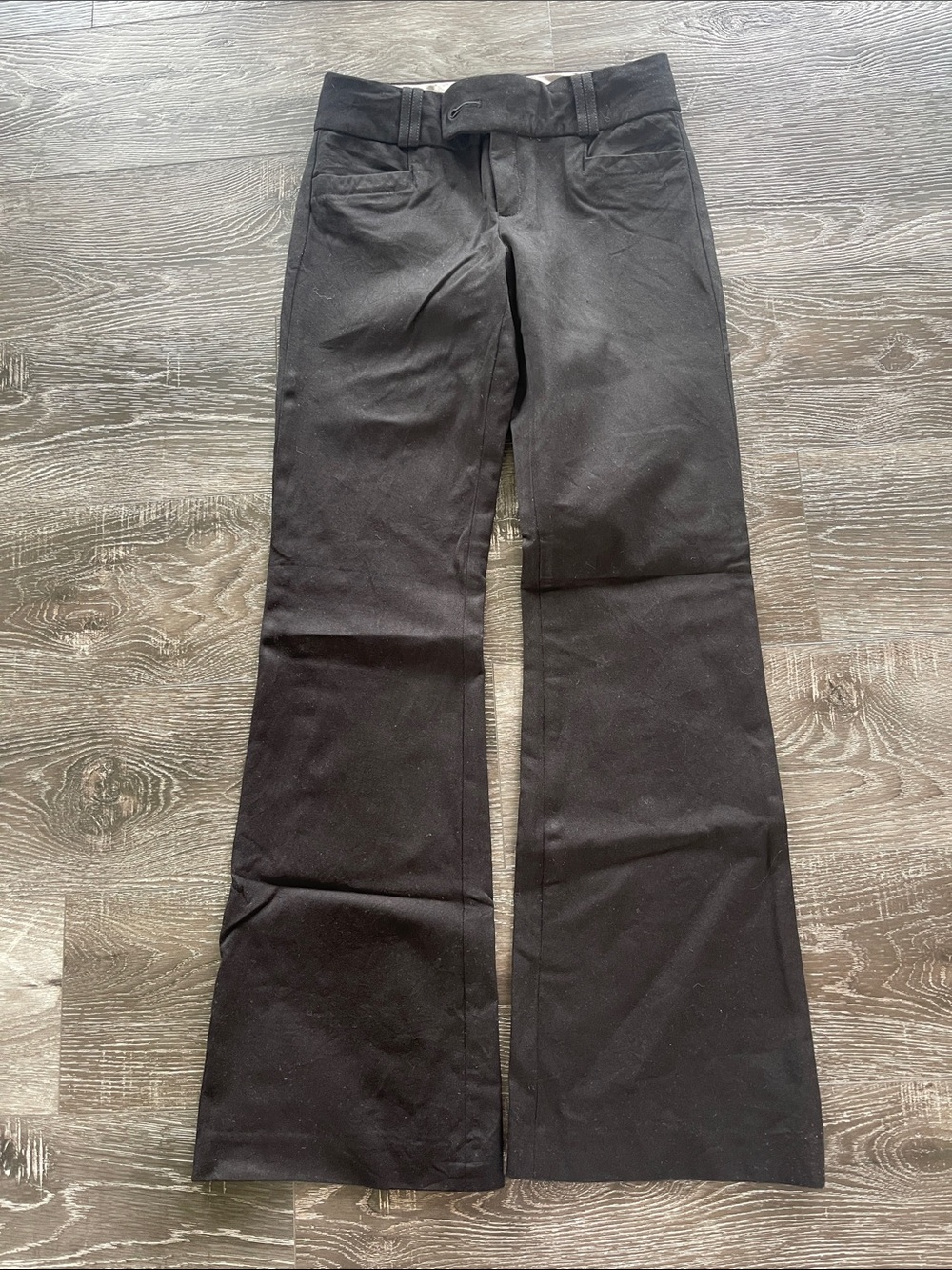 Banana Republic Black Flare Wide-Leg Pants